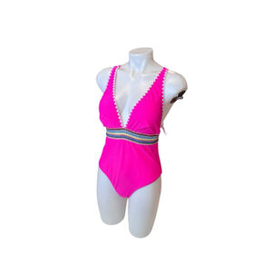 Women's Ai'Mage One-Piece Swimsuit Size large Pink